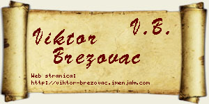 Viktor Brezovac vizit kartica